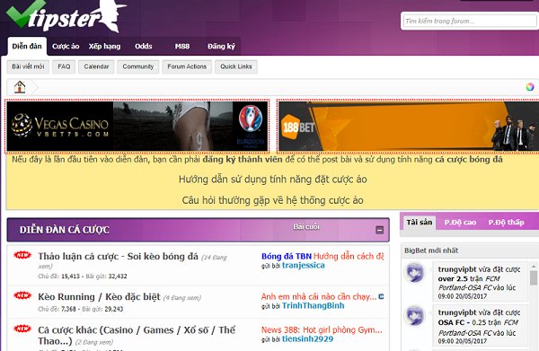TOP những diễn đàn cá cược bóng đá chất lượng nhất
