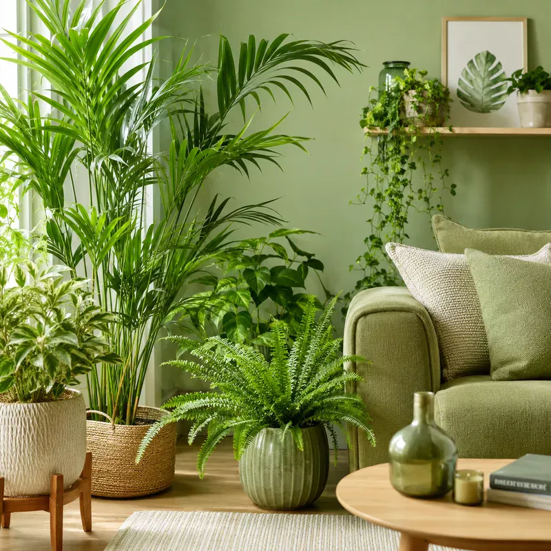 Màu xanh lá giúp không gian sống dịu mắt hơn, đồng thời hỗ trợ cảm giác thư giãn và hài hòa cho người mệnh Hỏa.